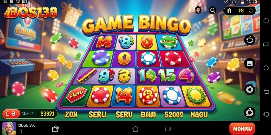 Tampilan menarik gameplay Bingo di BOS138.