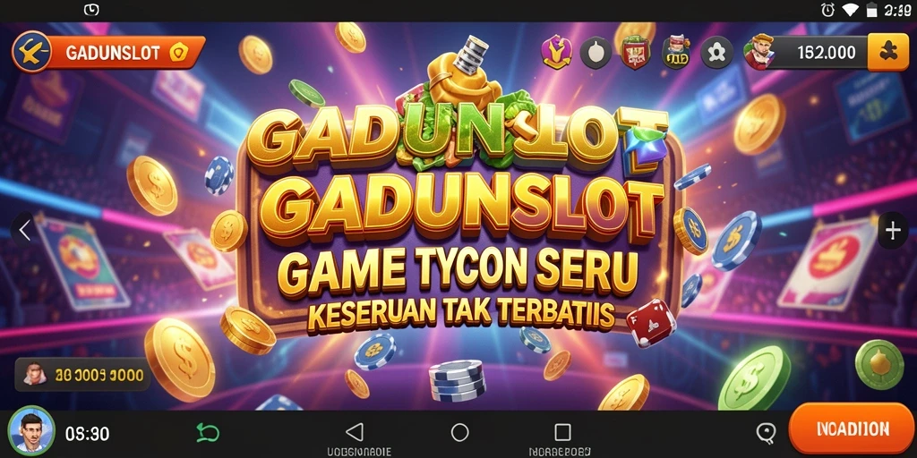 Gameplay seru GADUNSLOT dengan mesin slot yang menarik.
