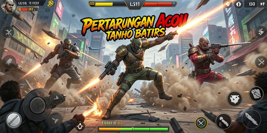 Tampilan aksi pertarungan yang mendebarkan di LG111.