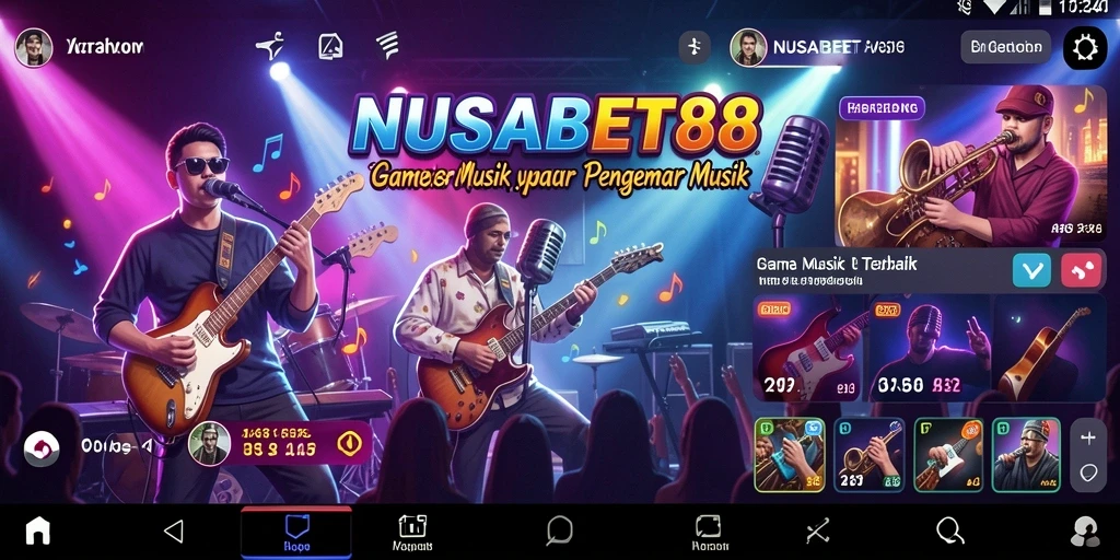 Screenshot NUSABET88 menampilkan antarmuka menawan saat pemutaran musik.