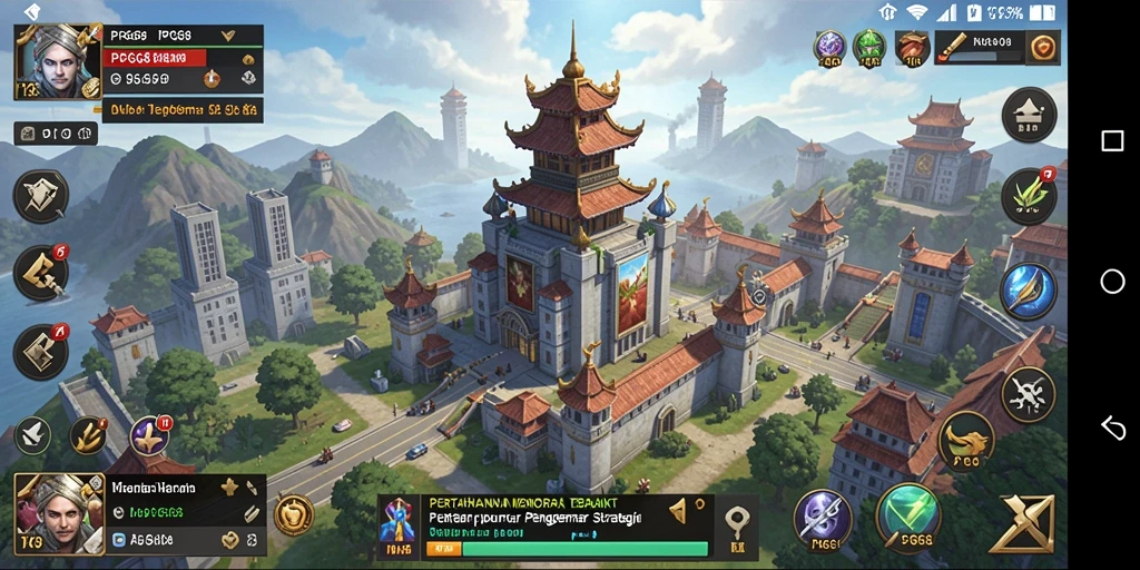 Tangkapan layar PGG68 menampilkan pertempuran menarik dalam Tower Defense.