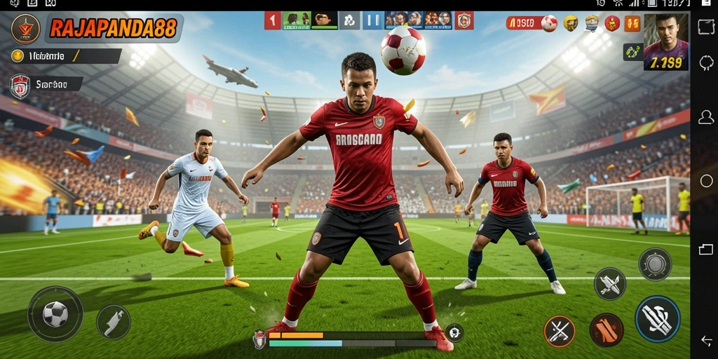 Tampilan menarik dari gameplay RAJAPANDA88 yang penuh aksi olahraga.