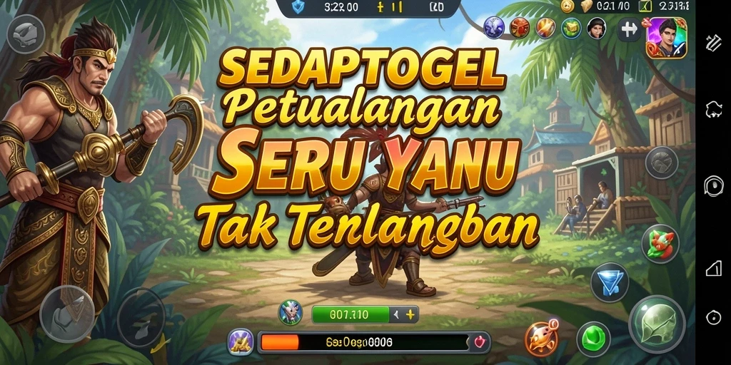 Tampilan gameplay menarik dengan karakter petualang yang khas.